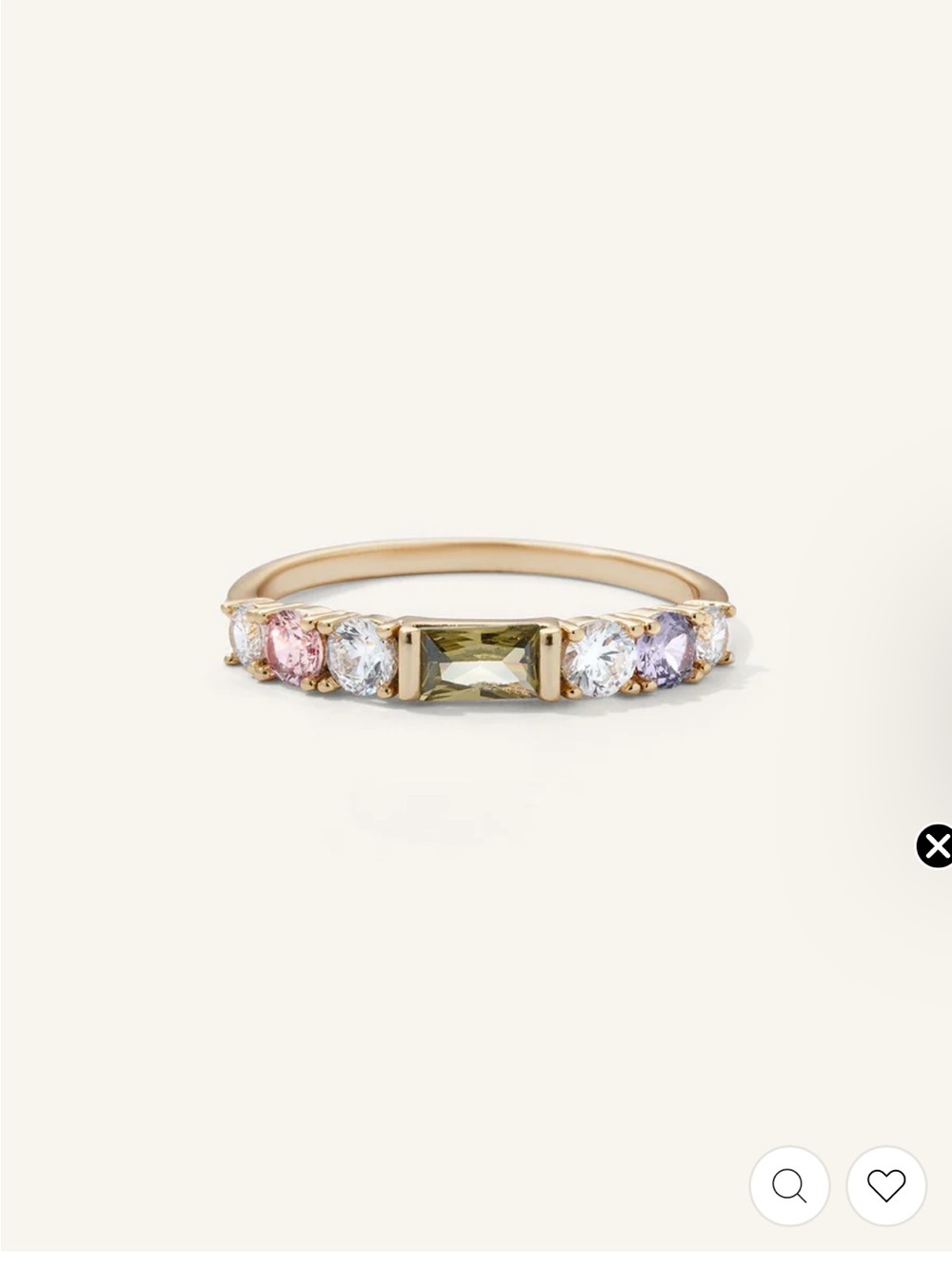 NEW Olive & Piper Vale Ring 14K Gold Plated